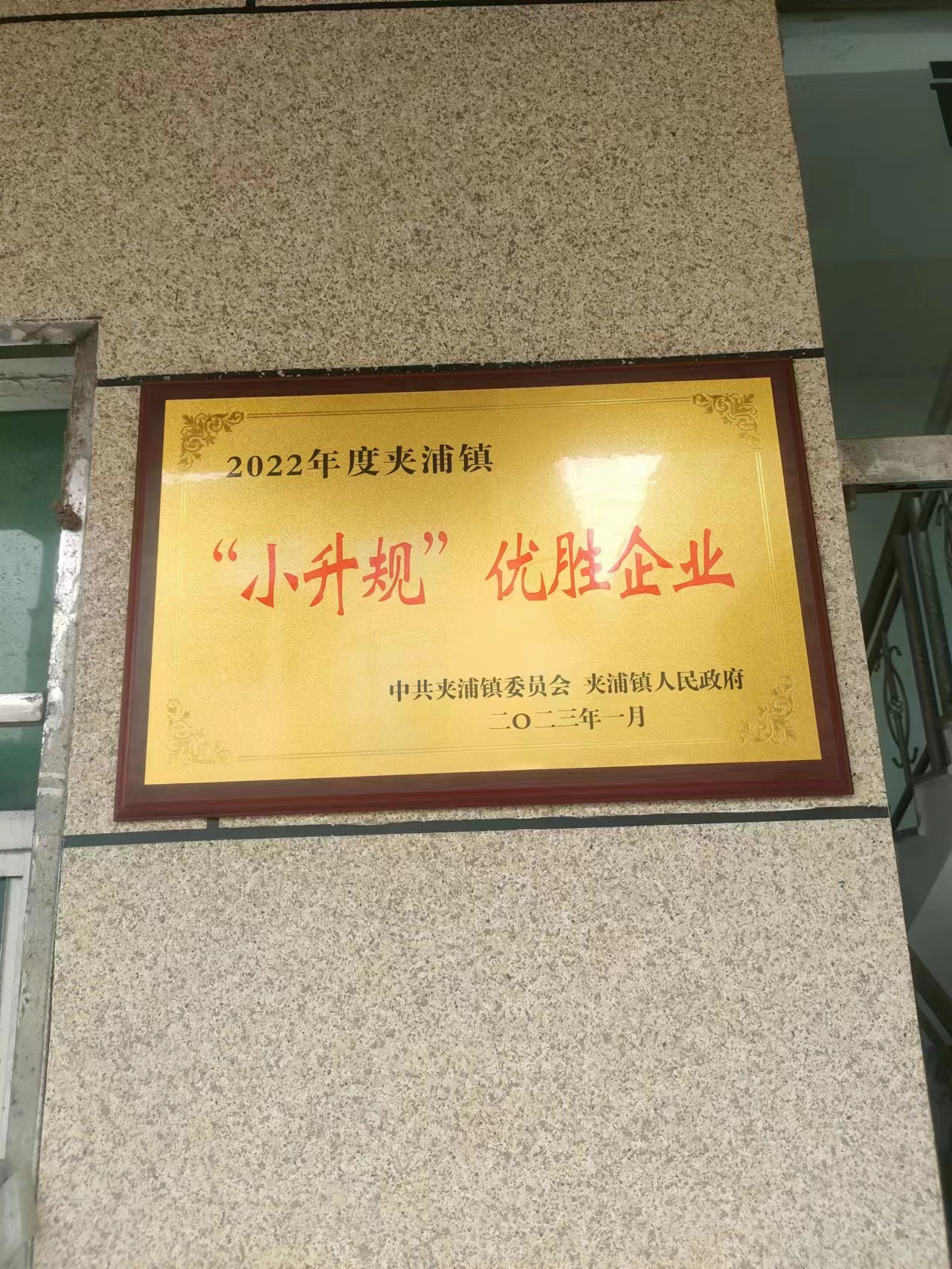 우리 공장은 규모의 회사로 성공적으로 승격되었습니다.